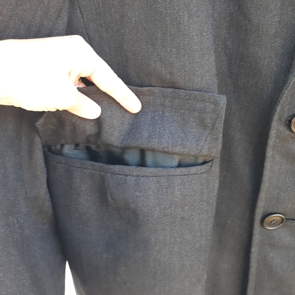 Vintage Hart Schaffner Marx Wool Trench Coat - Picture 3 of 8